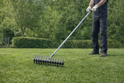 Aerator Wertykulator Ogrodowy Ręczny Do Trawnika Dwustronny LEAN 34 cm LEAN