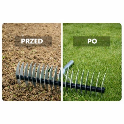 Aerator Wertykulator Ogrodowy Ręczny Do Trawnika Dwustronny LEAN 34 cm LEAN