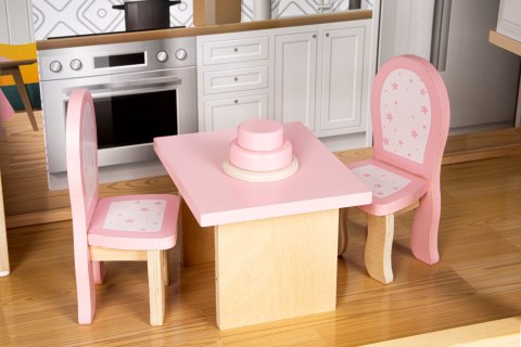 Domek dla lalek duży drewniany 138 cm Rezydencja Maya 28 elementow ECOTOYS ECOTOYS