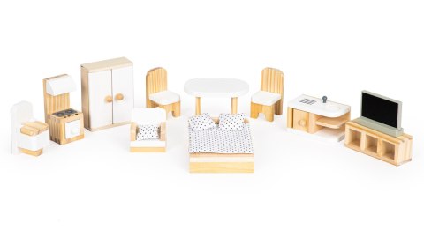 Domek dla lalek z meblami Rezydencja Emma ECOTOYS ECOTOYS