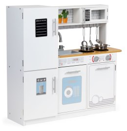Drewniana kuchnia dla dzieci światło led + garnki ECOTOYS ECOTOYS