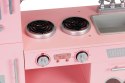 Duża drewniana kuchnia dla dzieci efekty dźwiękowe różowa ECOTOYS ECOTOYS