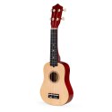 Gitara ukulele dla dzieci drewniana 4 struny nylonowe ECOTOYS ECOTOYS