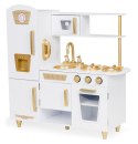 Kuchnia dla dzieci drewniana duża biało-złota ECOTOYS ECOTOYS