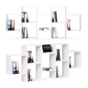Nowoczesny wiszący regał 8 półek biały ModernHome ModernHome