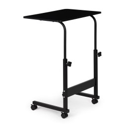 Stolik pod laptopa z kółkami biurko dostawiane do fotela kanapy czarny ModernHome ModernHome