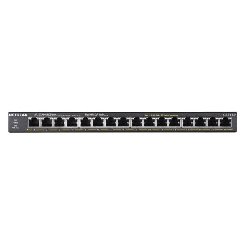 Switch Netgear GS316P-100EUS 16p PoE 115W* (PoE+: 16p) Unmanaged Gigabit NETGEAR