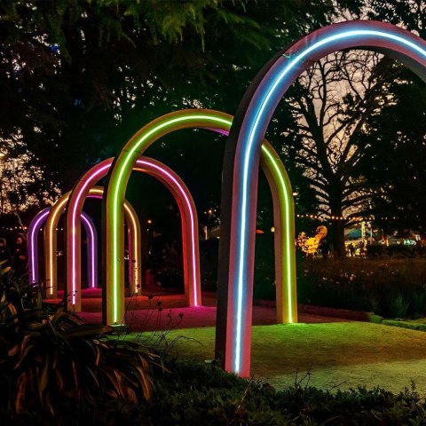 Taśma LED V-TAC zasilanie solarne 5mb pilot IP67 VT-2835 RGB 120lm