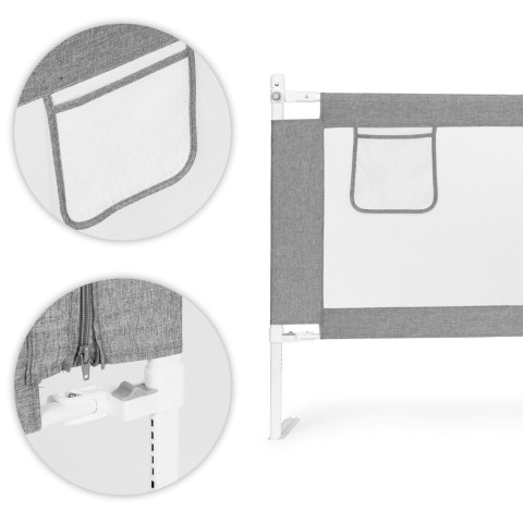 Barierka ochronna na łóżko 200 cm osłona zabezpieczenie dla dzieci ECOTOYS ECOTOYS