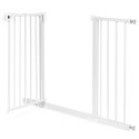 Bramka barierka zabezpieczająca 74-132 cm na schody i drzwi stal dodatkowe panele biała ECOTOYS ECOTOYS