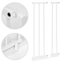 Bramka barierka zabezpieczająca 74-132 cm na schody i drzwi stal dodatkowe panele biała ECOTOYS ECOTOYS
