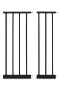 Bramka barierka zabezpieczająca 74-132 cm na schody i drzwi stal dodatkowe panele czarna ECOTOYS ECOTOYS