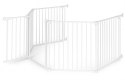 Bramka kojec barierka ochronna dla dzieci i zwierząt 5 paneli 60 cm metal biały ECOTOYS ECOTOYS