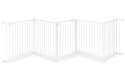 Bramka kojec barierka ochronna dla dzieci i zwierząt 5 paneli 60 cm metal biały ECOTOYS ECOTOYS