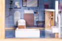 Drewniany domek dla lalek 3 piętra taras z kompletem 15 mebelków ECOTOYS ECOTOYS
