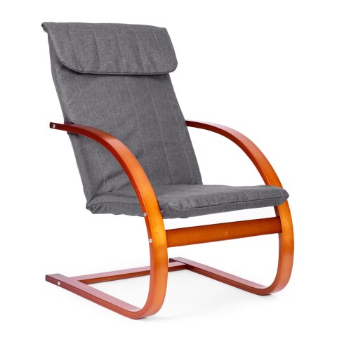 Fotel fiński bujany z podnóżkiem finka leżanka do salonu ModernHome ModernHome