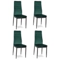 Krzesła z wyprofilowanym oparciem- VELVET ZIELONY - 4 sztuki MEBELKI24