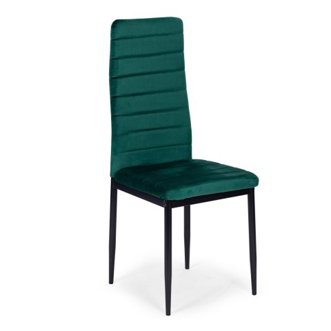 Krzesła z wyprofilowanym oparciem- VELVET ZIELONY - 4 sztuki MEBELKI24