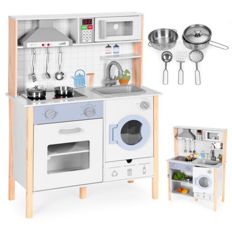 Kuchnia dla dzieci dźwięki LED piekarnik pralka akcesoria kuchenne ECOTOYS ECOTOYS