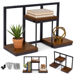 Kwietnik ścienny półka wisząca na kwiaty ozdoby 3 poziomy loft ModernHome ModernHome