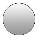 Okrągłe lustro ścienne 60 cm wiszące nowoczesne czarna rama aluminium ModernHome ModernHome