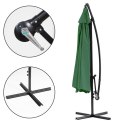 Parasol ogrodowy duży na wysięgniku składany 3 m 6 żeber zielony MultiGarden MultiGarden