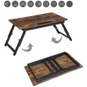 Podstawka pod laptopa 60x35 cm stolik do łóżka składany rustykalny LEOBERT