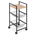 Regał mobilny szafka z 2 koszami i półką organizer na kółkach ModernHome ModernHome