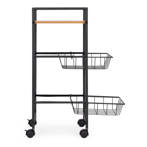 Regał mobilny szafka z 2 koszami i półką organizer na kółkach ModernHome ModernHome