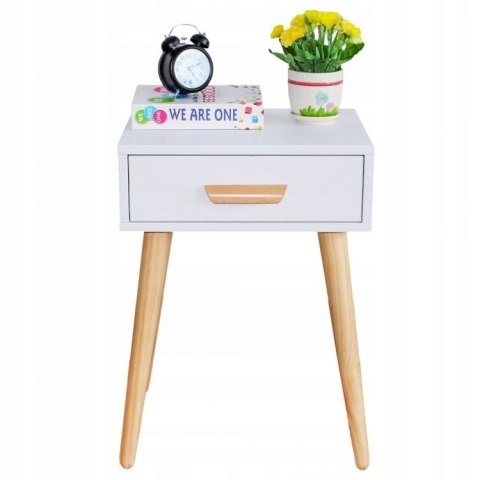 Szafki nocne zestaw 2 szt. nowoczesne stoliki kawowe białe ModernHome ModernHome