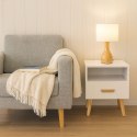 Szafki nocne zestaw 2 szt. nowoczesne stoliki kawowe białe ModernHome ModernHome