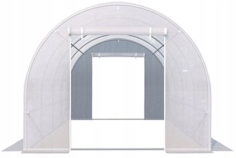Szklarnia tunel ogrodowy 3x2x2 m foliowy wielosezonowy metalowy stelaż biała folia 2 wejścia LONGWELL INDUSTRIAL LTD