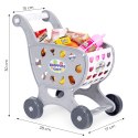 Wózek na zakupy sklepowy do supermarketu kuchni 18 akcesoriów szary