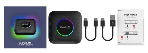 Adapter CARLINKIT TBOX Ambient 8GB+128GB Android 13- 8G/128G Carplay I Android Auto czarny CARLINKIT