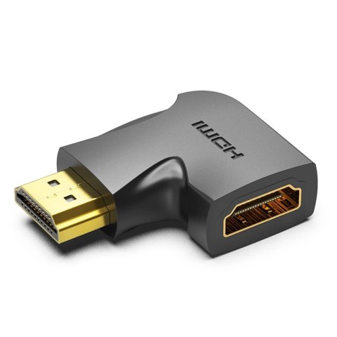 Adapter HDMI Vention 270 stopni męski na żeński pionowy płaski czarny Vention