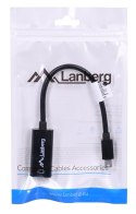 Adapter Lanberg AD-0005-BK (Mini DisplayPort M - HDMI F; 0,20m; kolor czarny) Lanberg