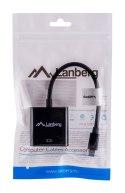 Adapter Lanberg AD-0006-BK (Mini DisplayPort M - D-Sub (VGA) F; 0,20m; kolor czarny) Lanberg