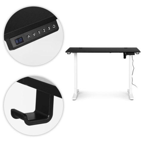 Biurko elektryczne regulowane 120x60 cm regulacja wysokości 72-117 cm ModernHome ModernHome