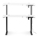 Biurko elektryczne regulowane 120x60 cm regulacja wysokości 72-117 cm ModernHome ModernHome