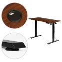 Biurko elektryczne regulowane 120x60 cm regulacja wysokości 72-117 cm ModernHome ModernHome