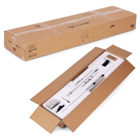 Biurko elektryczne regulowane 120x60 cm regulacja wysokości 72-117 cm białe ModernHome ModernHome