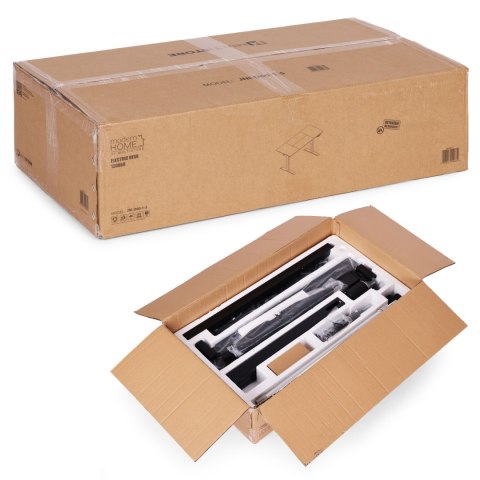 Biurko elektryczne regulowane 140x70 cm regulacja wysokości 76-121 cm ModernHome ModernHome