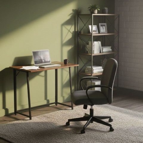 Biurko komputerowe składane 80x45 cm stolik pod laptopa loft ciemny orzech ModernHome ModernHome