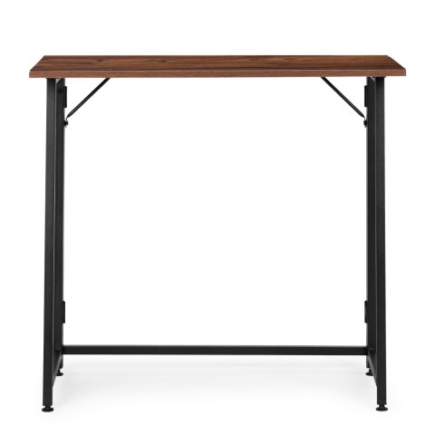 Biurko komputerowe składane 80x45 cm stolik pod laptopa loft ciemny orzech ModernHome ModernHome