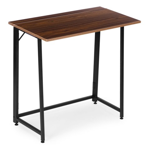 Biurko komputerowe składane 80x45 cm stolik pod laptopa loft ciemny orzech ModernHome ModernHome