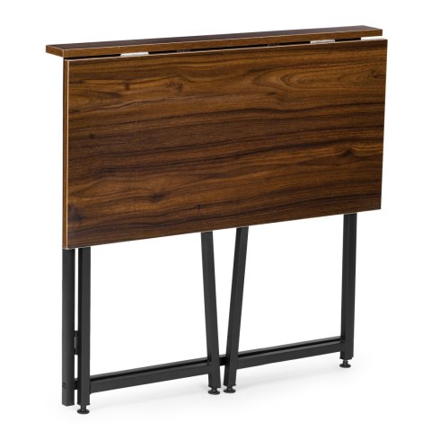 Biurko komputerowe składane 80x45 cm stolik pod laptopa loft ciemny orzech ModernHome ModernHome