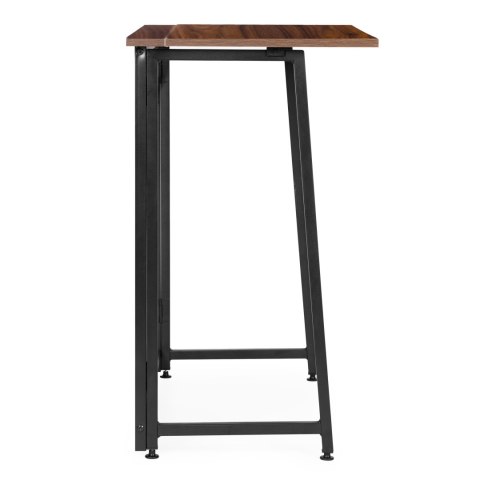 Biurko komputerowe składane 80x45 cm stolik pod laptopa loft ciemny orzech ModernHome ModernHome