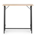Biurko komputerowe składane 80x45 cm stolik pod laptopa loft jasny dąbModernHome ModernHome