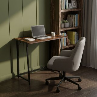 Biurko komputerowe składane 80x45 cm stolik pod laptopa loft postarzany orzech ModernHome ModernHome