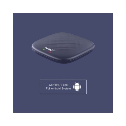 CARLINKIT Adapter bezprzewodowy AI Box z Androidem 13 - 8 GB + 128 GB do oryginalnych radioodbiorników samochodowych z CarPlay n CARLINKIT